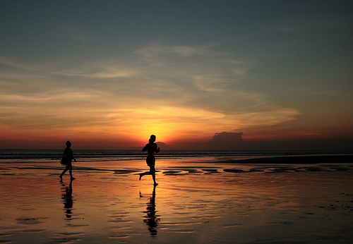 Running at Sunset